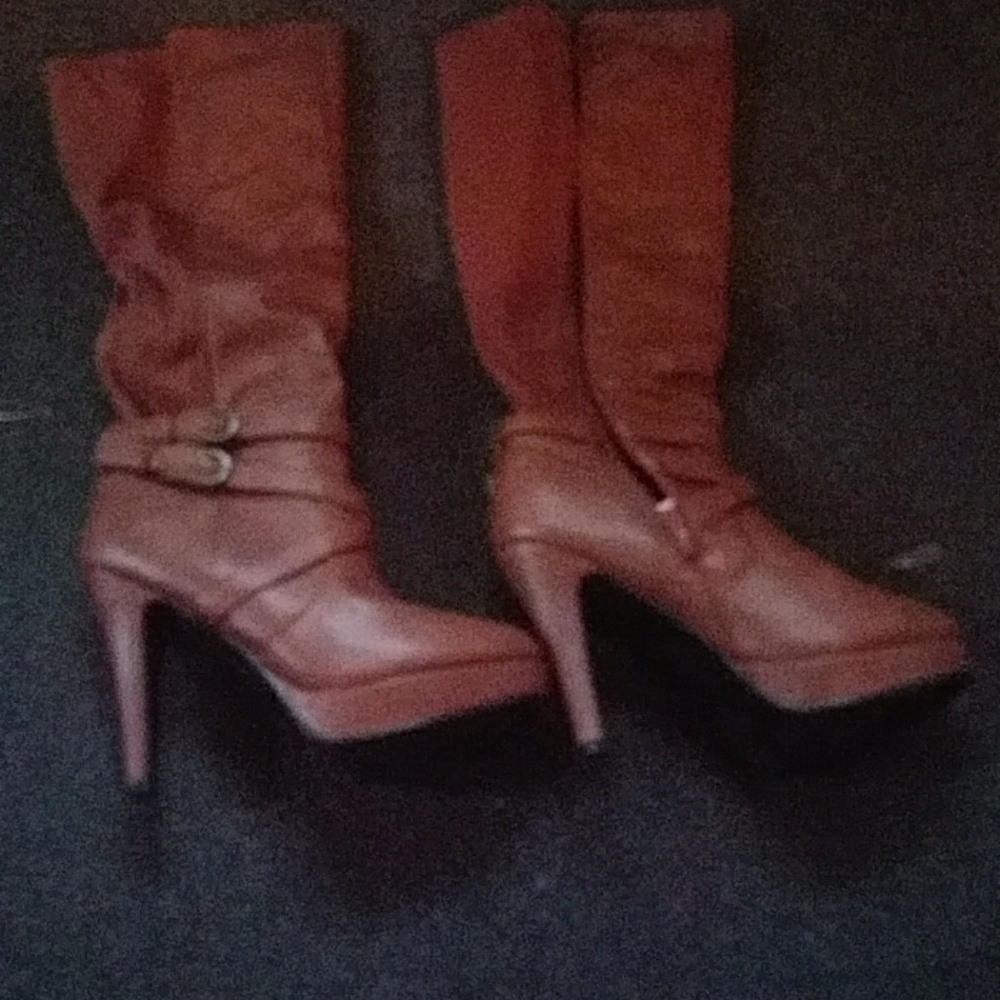 Stiletto heel boots Brown